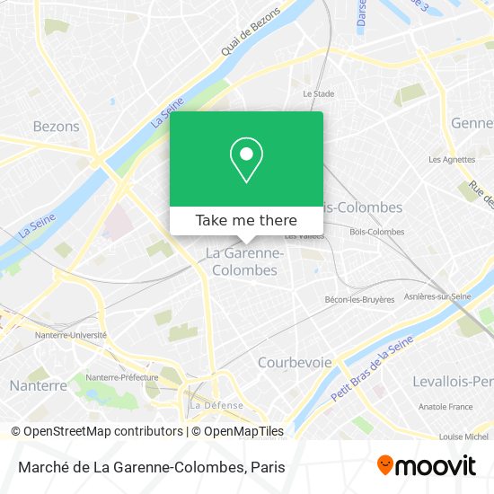 Marché de La Garenne-Colombes map