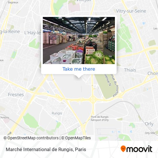Marché International de Rungis map