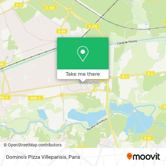 Domino's Pizza Villeparisis map