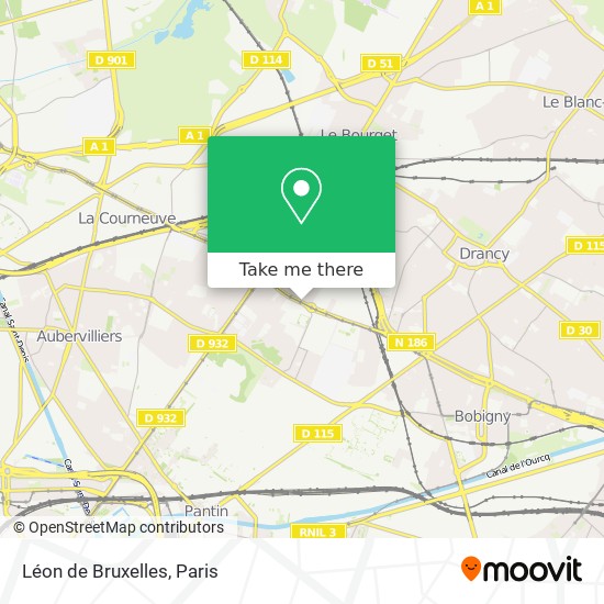 Mapa Léon de Bruxelles