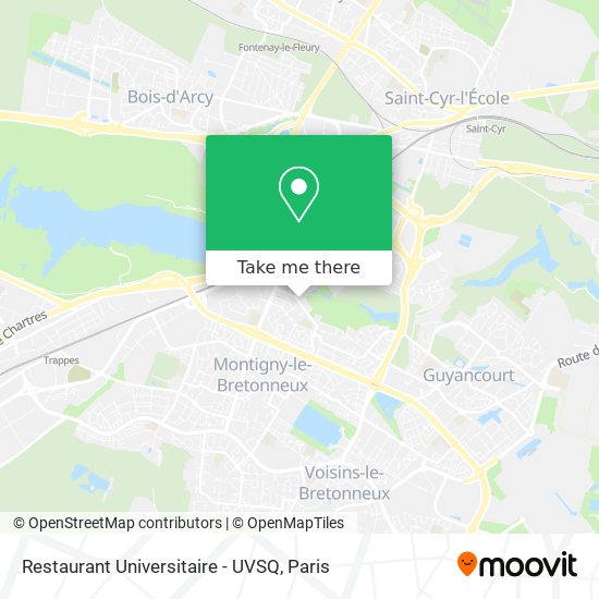 Restaurant Universitaire - UVSQ map