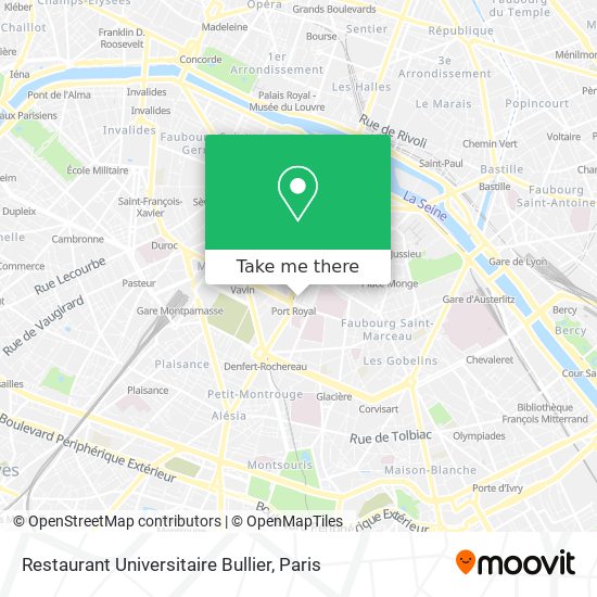How To Get To Restaurant Universitaire Bullier In Paris By Bus Metro Train Rer Or Light Rail - Restaurant Universitaire Luxembourg