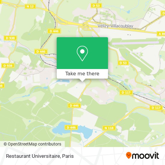 Restaurant Universitaire map