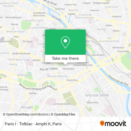 Paris I - Tolbiac - Amphi K map