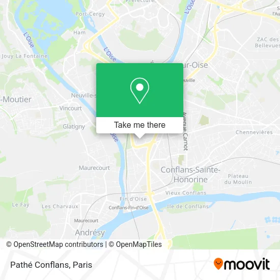 Pathé Conflans map