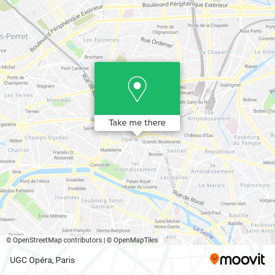 Mapa UGC Opéra