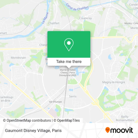 Gaumont Disney Village map