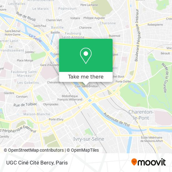 UGC Ciné Cité Bercy map