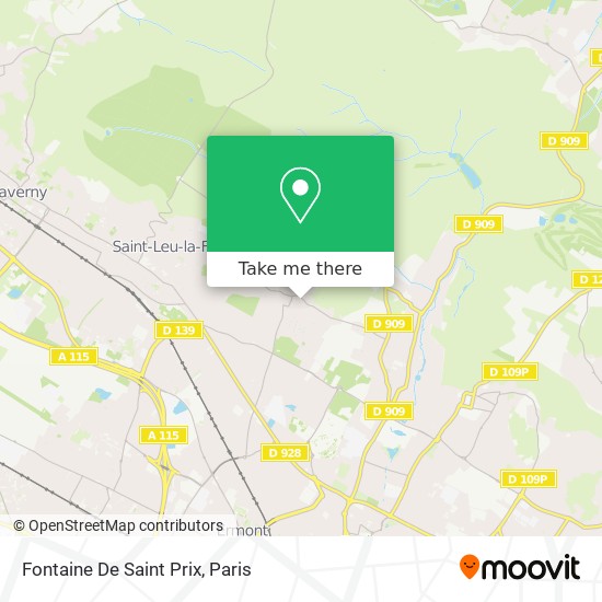 Mapa Fontaine De Saint Prix