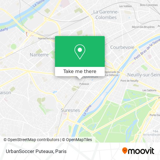UrbanSoccer Puteaux map