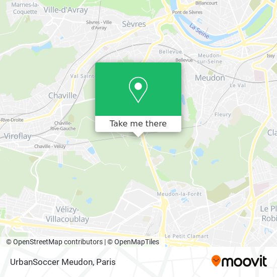 UrbanSoccer Meudon map