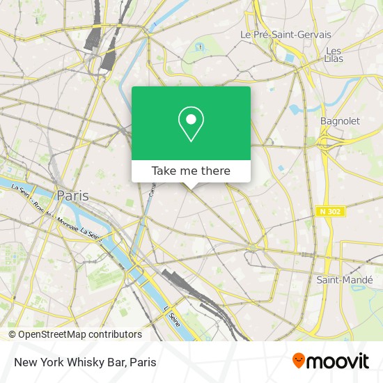 Mapa New York Whisky Bar