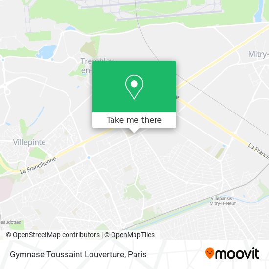 Mapa Gymnase Toussaint Louverture