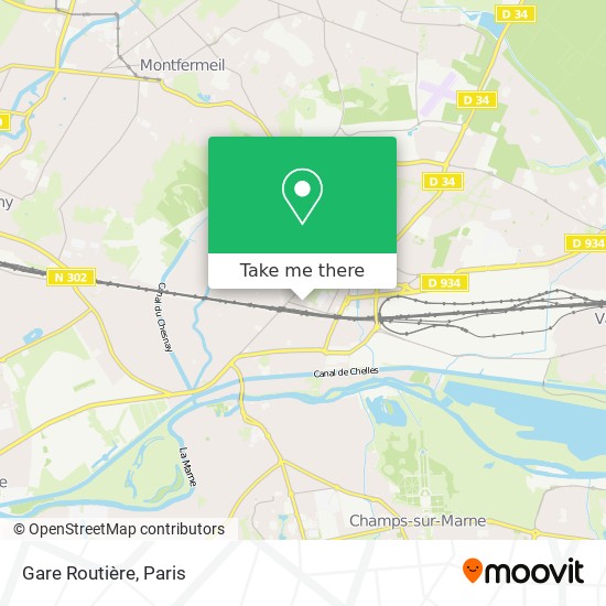 Gare Routière map