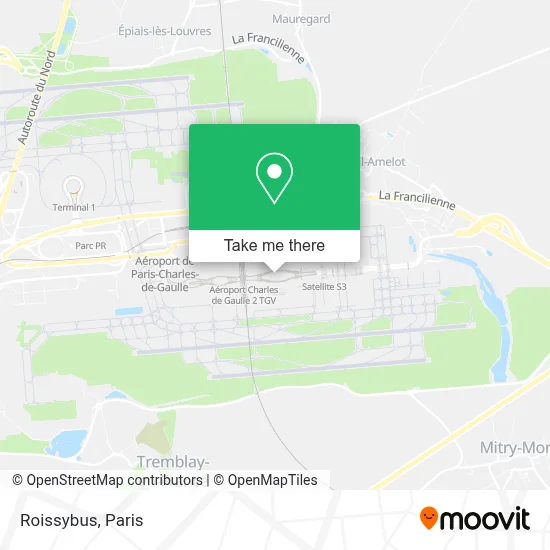Roissybus map