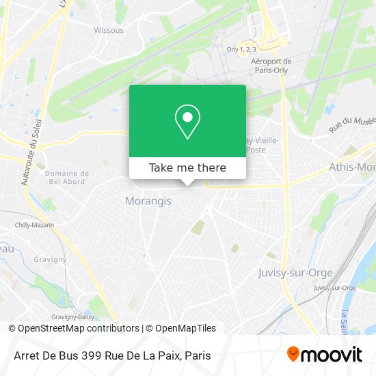 Arret De Bus 399 Rue De La Paix map