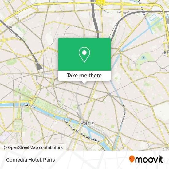 Comedia Hotel map