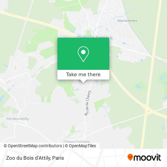 Zoo du Bois d'Attily map