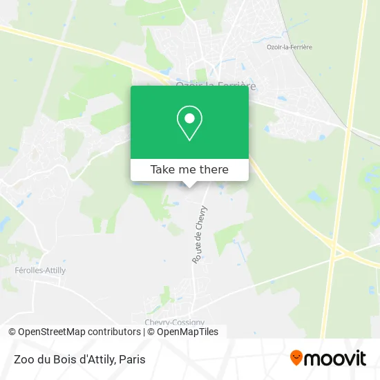 Zoo du Bois d'Attily map
