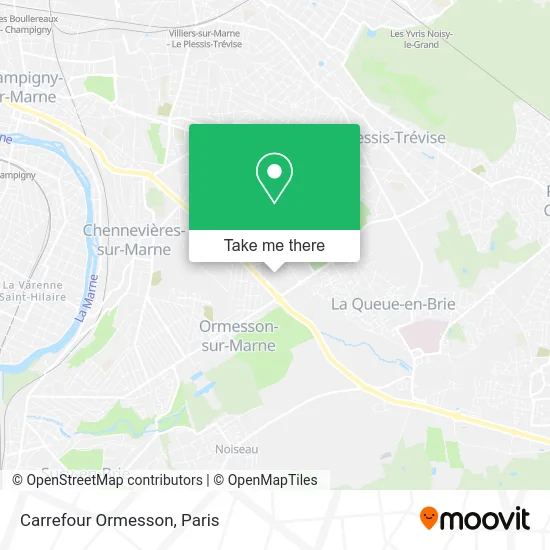 Carrefour Ormesson map