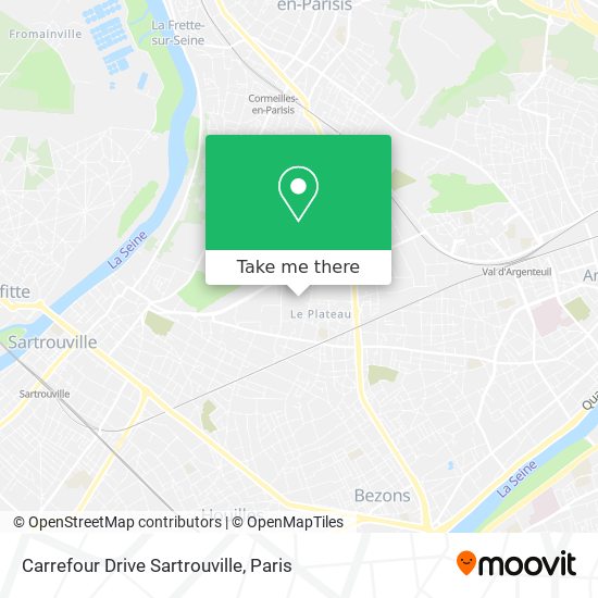 Carrefour Drive Sartrouville map