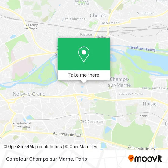 Carrefour Champs sur Marne map