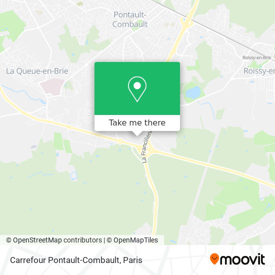 Carrefour Pontault-Combault map