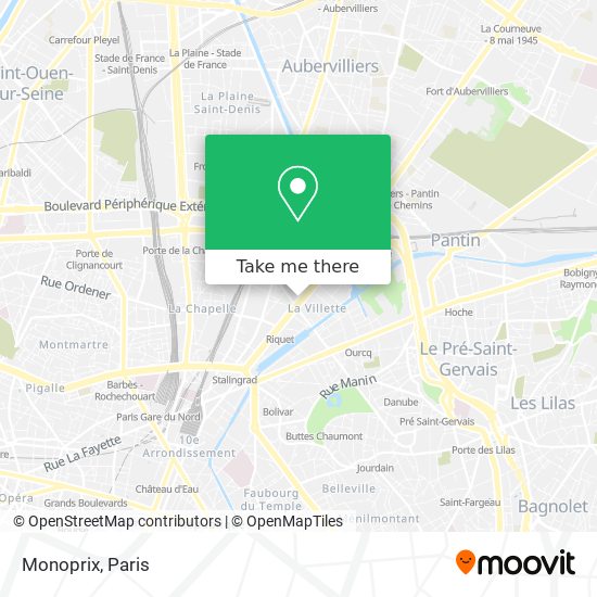 Monoprix map