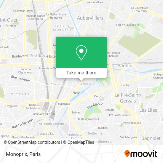 Monoprix map