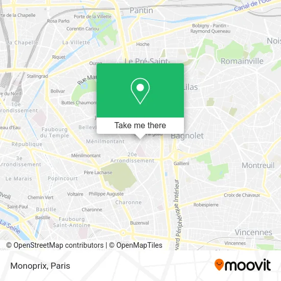 Monoprix map