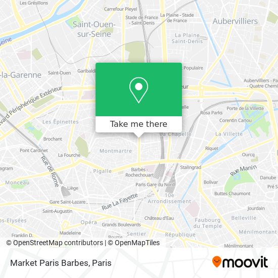 Market Paris Barbes map