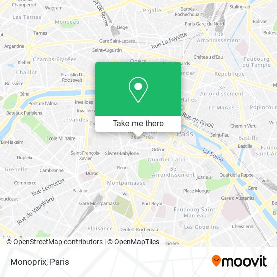 Monoprix map