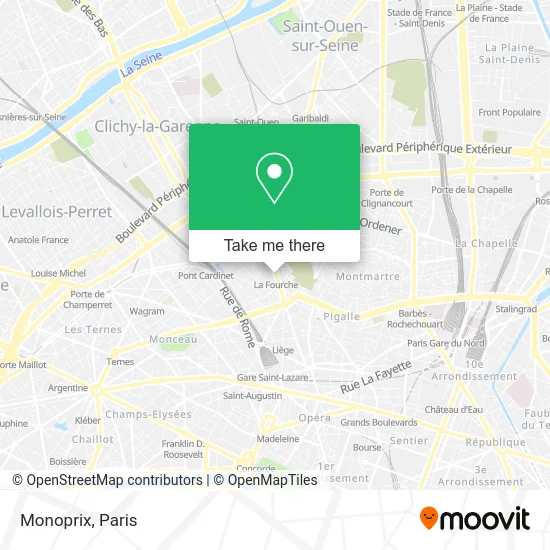 Monoprix map