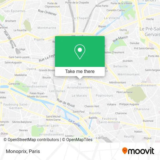 Monoprix map