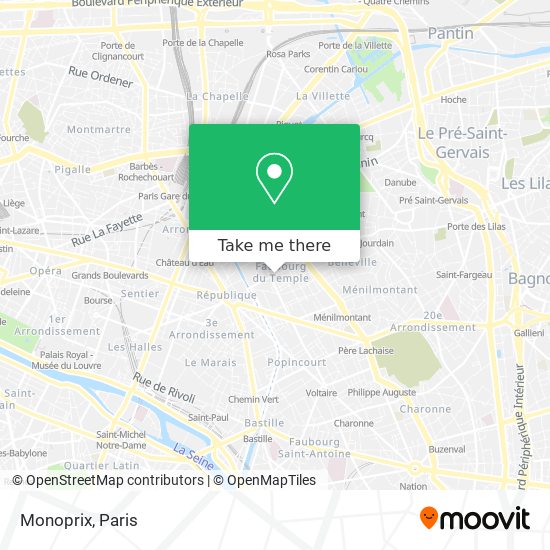 Monoprix map