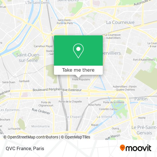 Mapa QVC France