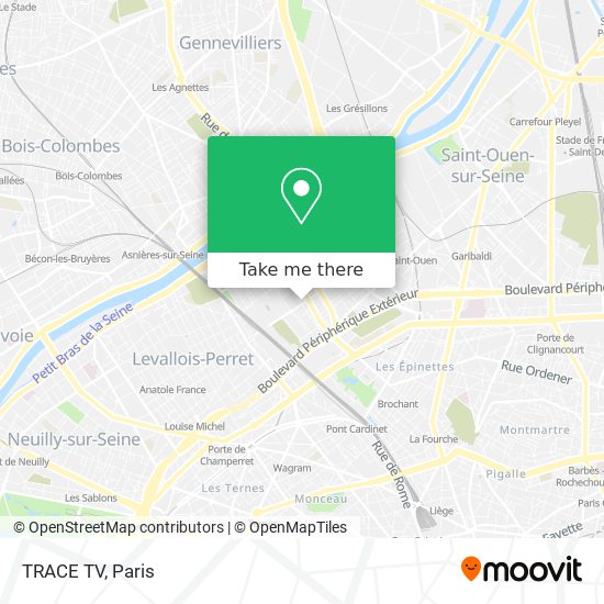 TRACE TV map