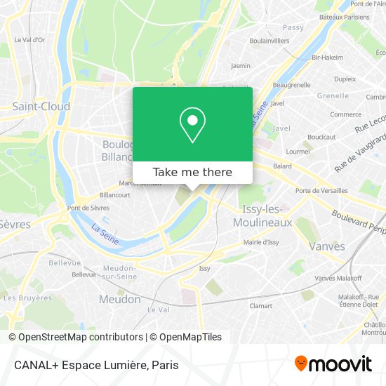 CANAL+ Espace Lumière map