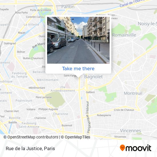 Mapa Rue de la Justice