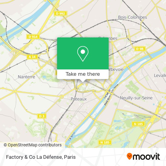 Factory & Co La Défense map
