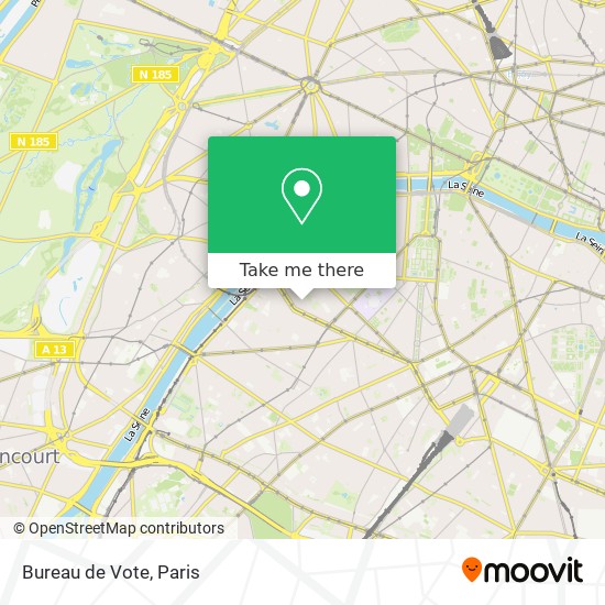 Bureau de Vote map