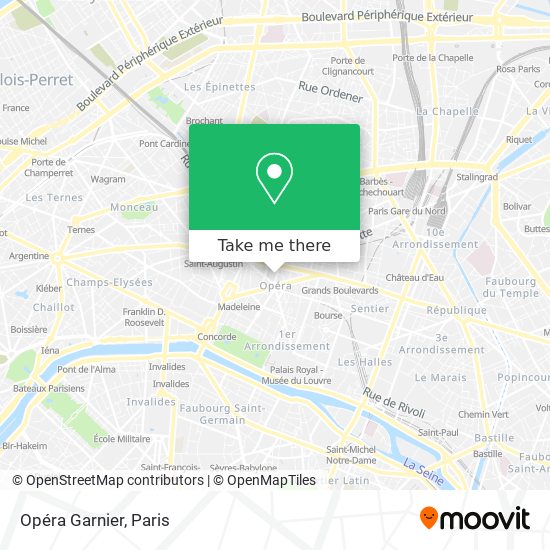 Mapa Opéra Garnier