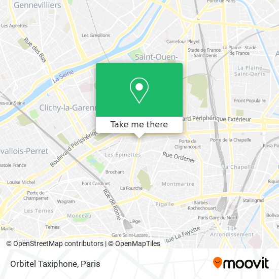 Orbitel Taxiphone map