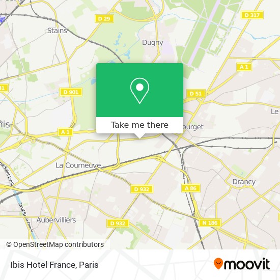 Ibis Hotel France map