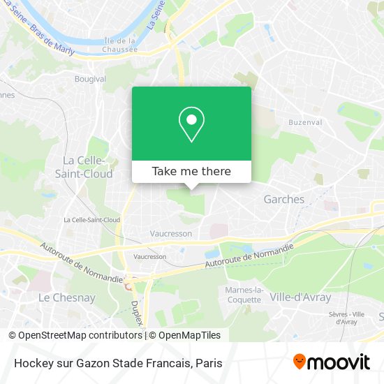 Hockey sur Gazon Stade Francais map