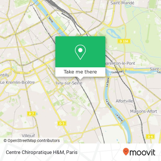 Centre Chiropratique H&M map