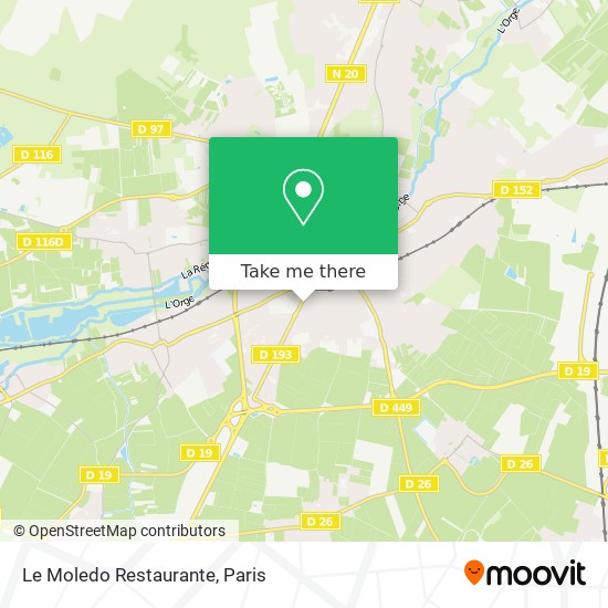 Mapa Le Moledo Restaurante