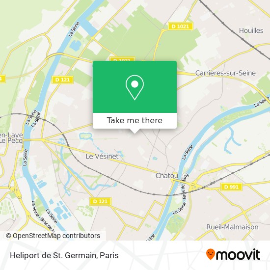 Mapa Heliport de St. Germain