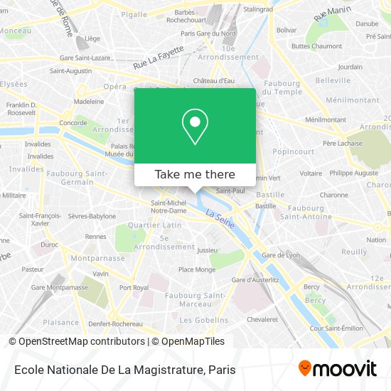 Ecole Nationale De La Magistrature map