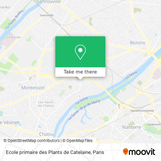 Mapa Ecole primaire des Plants de Catelaine